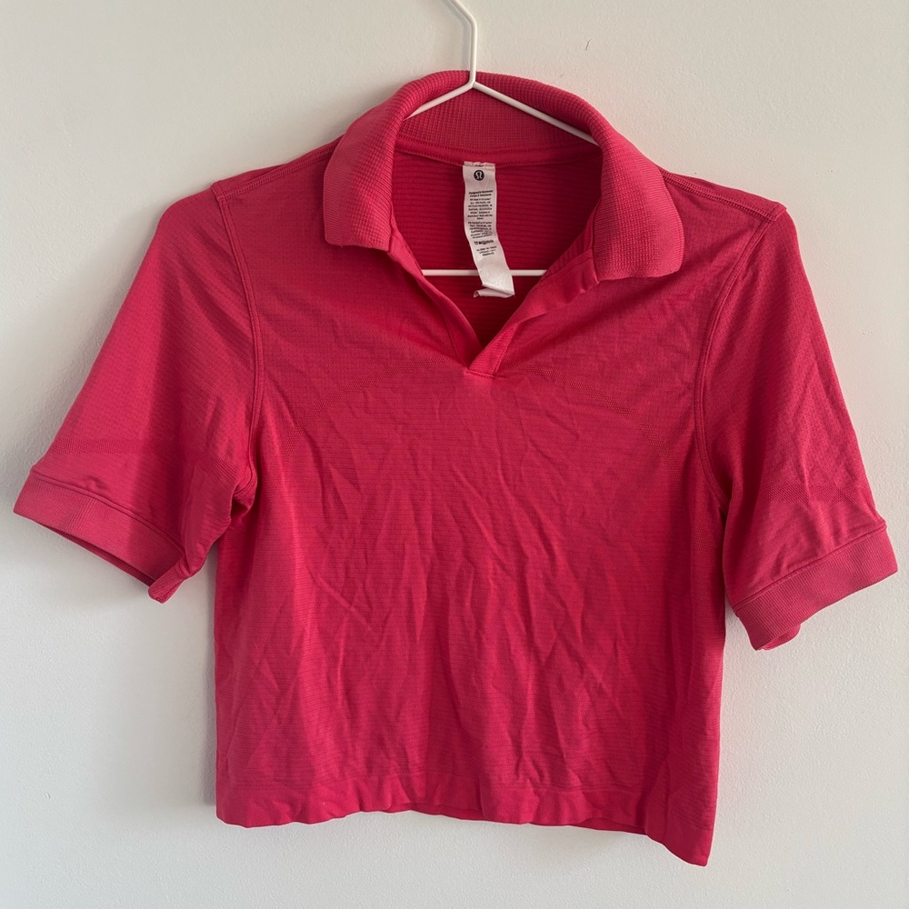 Lululemon - Swiftly Tech Relaxed-Fit Polo - Glazed Pink - Size 2